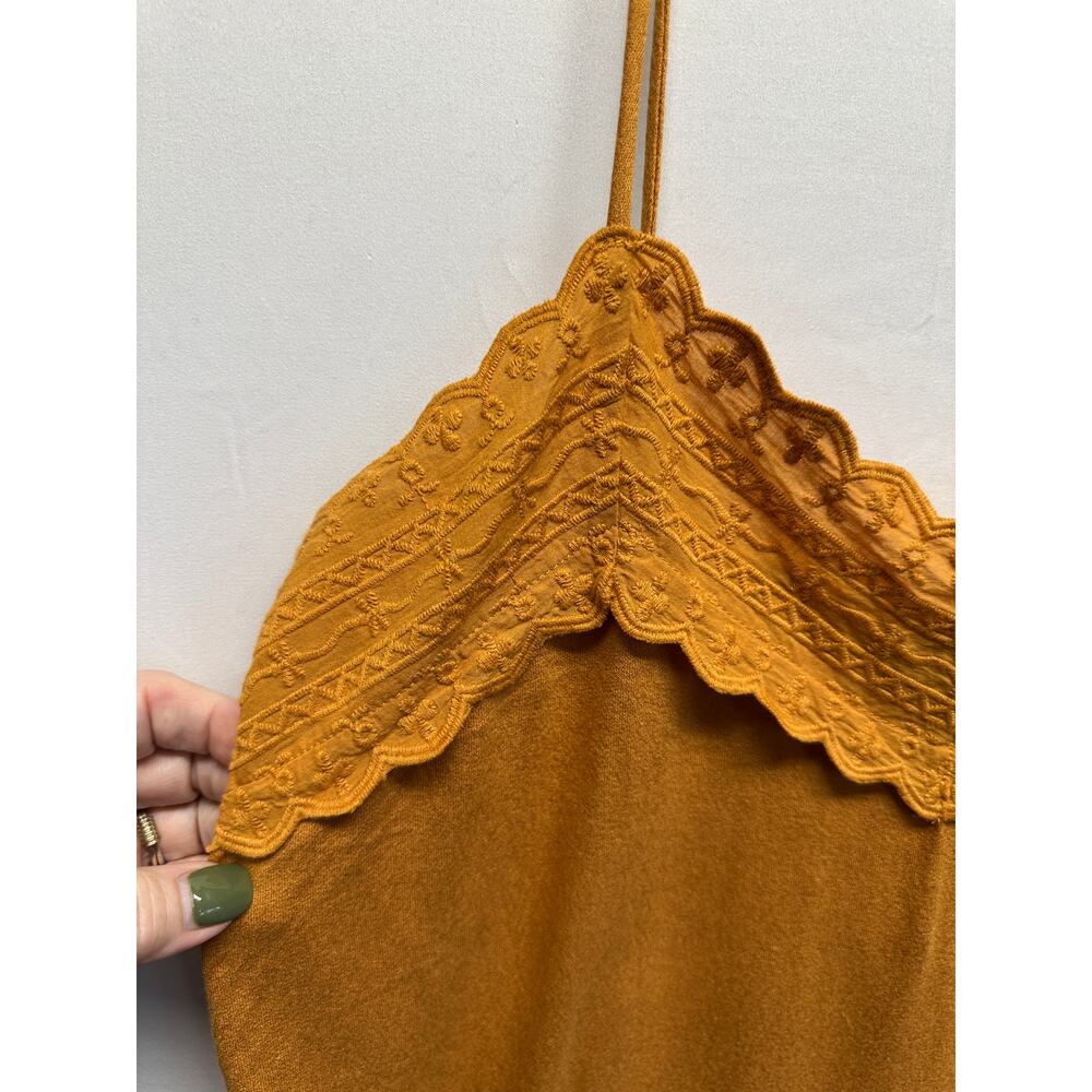 Daytrip Y2K Orange Tank Top Embellished S Rayon Super Soft - Picture 3 of 8